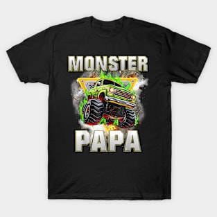 Monster Truck Papa Monster Truck Are My Jam Truck Lovers T-Shirt